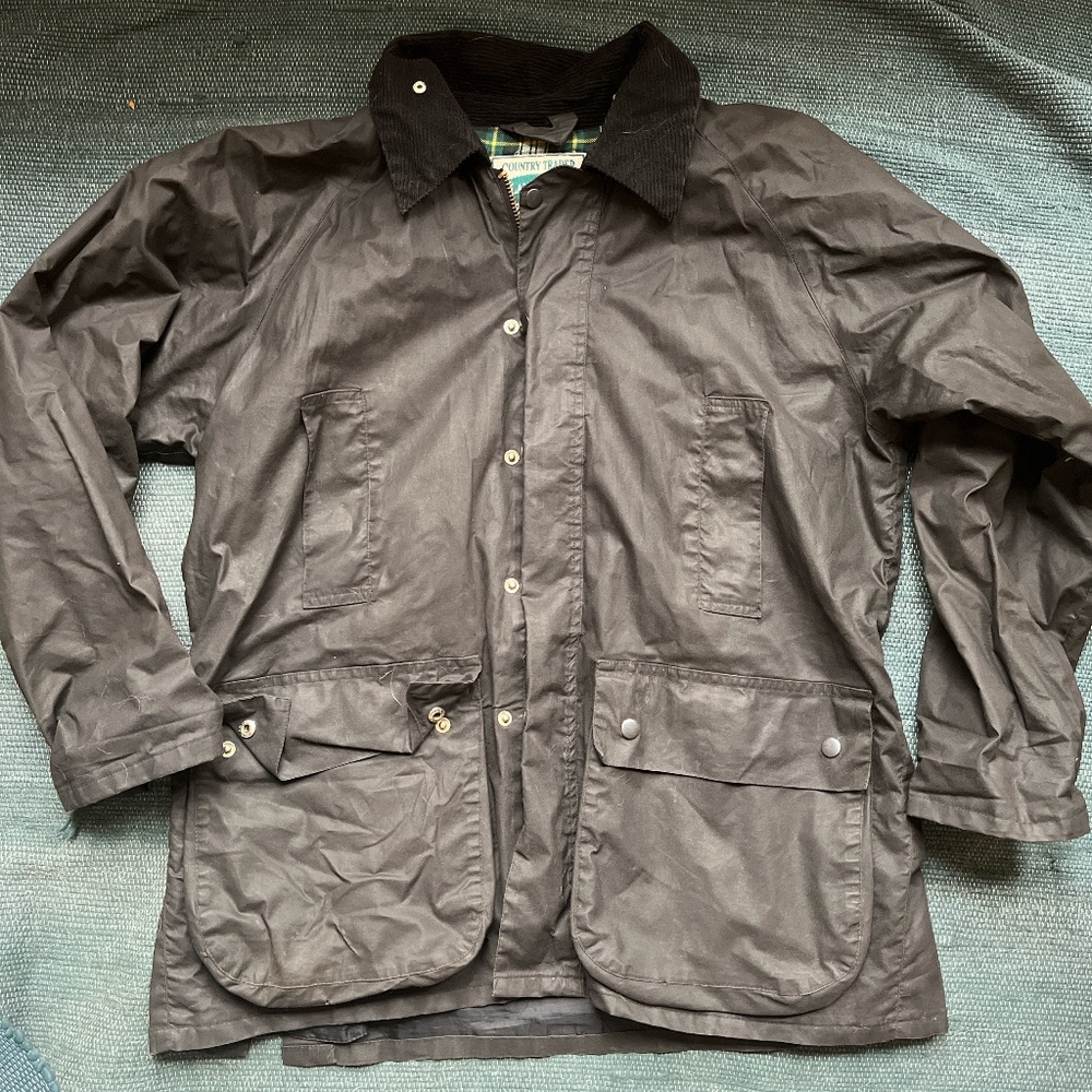 Vintage Country Trader Waxed Cotton Canvas Jacket